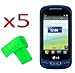 5 x LG Xpression 2 C410 Screen Protector Guard CLEAR PRE-CUT No Cutting Require Perfect Fit + EXTREME BRAND (5 x Clear Screen Protector)