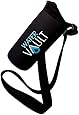 WaterVault Bottle Buddy Neoprene Water Bottle Holder with 56" Long Adjustable Strap, Fits Small Bottles with a diameter of 2.75 inches or less (Matte Black, Pink or Purple)