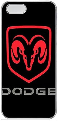 iPhone 5S Case, iPhone 5S Cases - Clear Plastic Case Cover for iPhone 5/5s Dodge Car Logo 2 Shock Absorbent Clear Hard Bumper Case for iPhone 5/5S