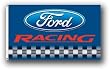 NASCAR Ford Racing Blue Background 3-by-5 Foot Flag with Grommets
