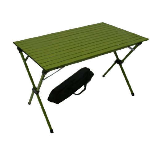 Table in a Bag LT4327G Large Tall Aluminum Portable Table With Carrying Bag, Green On Sale