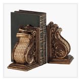 Ornate Scroll Bookends