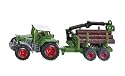 Siku 1645 - Traktor mit Forstanhänger (farblich sortiert)