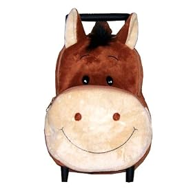 Kids Horse Pull-a-long Backpack Plush by Sassafras Enterprises