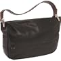 Derek Alexander Leather East West Large Zip Top - Black/Brandy