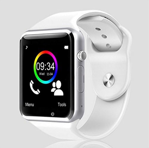 Smart Watch C01 Choigle Fashion Bluetooth GSM Touch Screen Smart Watch Anti Lost Call Log for Android(Full Function) IOS(Partial Function)Mobile Phone with Camera Support SIM Card TF Card White