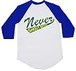 NEVER SHOUT NEVER - Team Logo - Blue / White Baseball Jersey