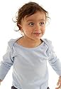 Organic Infant Long Sleeve Lapover Tee Baby 1x1 Rib