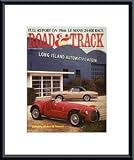 Old and New Ferraris by unknown 11.00X17.00 Framed with Black Metal Frame