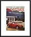 Old and New Ferraris by unknown 11.00X17.00 Framed with Black Metal Frame