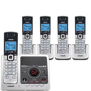 VTech DS6121-5 - Cordless phone w/ call waiting caller ID  answering system - DECT 6.0 + 4 additional handset(s)