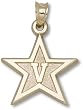 Vanderbilt Univ Star Logo 5/8" Charm/Pendant