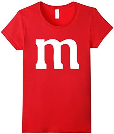 Women's Halloween Tshirt - M&amp;M Candy Costume Small Red