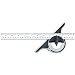 Starrett 12ME-300 Non-Reversible Bevel Protractor, Black Wrinkle Finish, 300mm And 11-3/4" Size