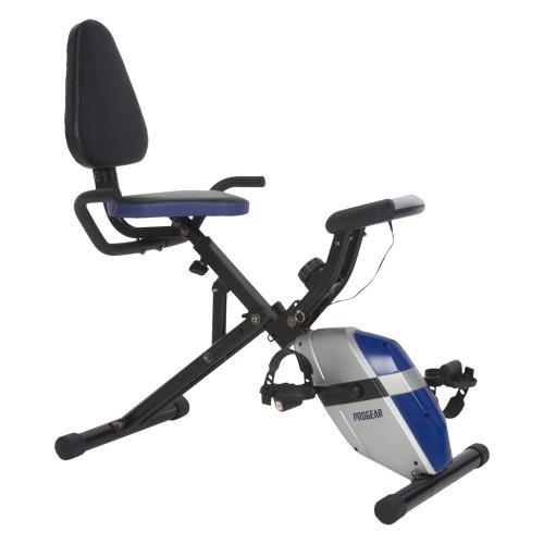ProGear 190 Compact Recumbent Bike with Heart Pulse Sensors