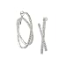Sterling Silver Cubic Zirconia Criss-Cross Hoop Earrings By Crislu