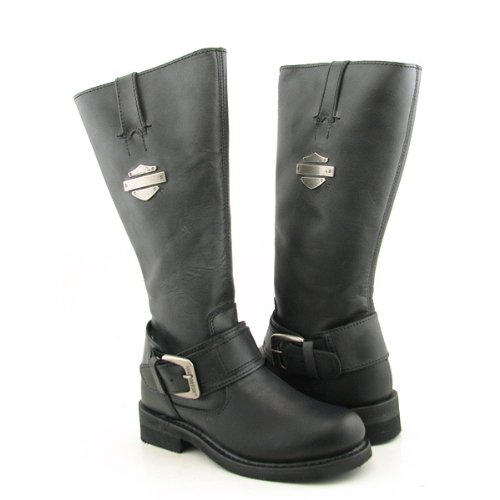 41YjhZmx6YL HARLEY DAVIDSON Belinda Black Boots Shoes Womens 11