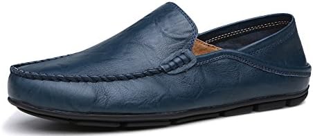 Noblespirit Men's Premium Genuine Leather Driving Shoes Fashion Slipper Casual Slip On Loafers Shoes NSLFS1588-DB47
