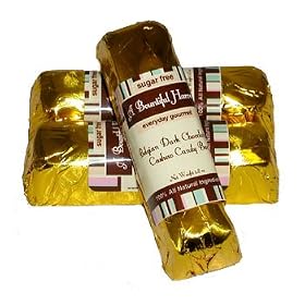 Sugar Free Belgian Dark Chocolate Cashew Candy Bars - 3pc by A Bountiful Harvest