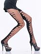 Black Tights SeXy Flame Design Pantyhose