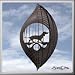 dachshund2 - DACHSHUND Circle Swirly Metal Wind Spinner