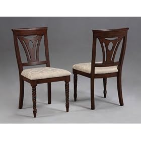 Set of 2 - Masterpiece Game Chair in Distressed Mahogany Finish Powell 545-206 by Powell Furniture