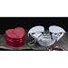 Heart Shaped Jewelry Case in Red Leather
