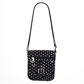 Xhilaration® Dot Print Cross-Body Bag - Black