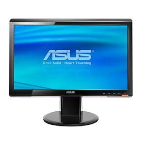 Asus VH192D 18.5-inch Widescreen LCD TFT Monitor (1366 x 768, 10000:1 Contrast Ratio, 5ms Response Time, D-sub, 25 Watt Power Consumption) - Black