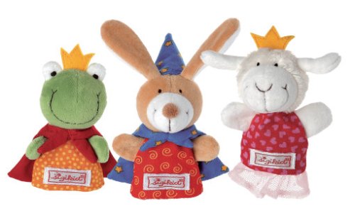 Childrens Toyshop  Spielwaren : Sigikid 49936 - My little theatre, Fingerpuppe Zauberhase, König, Prinzessin