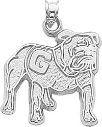 Sterling Silver University of Georgia Bulldog Charm