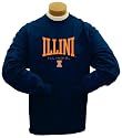 Illinois Fighting Illini Felt Applique Long Sleeve T-Shirt
