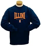 Illinois Fighting Illini Felt Applique Long Sleeve T-Shirt