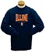 Illinois Fighting Illini Felt Applique Long Sleeve T-Shirt
