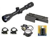 UAG M1 M-1 Carbine .30 Cal Rifle 2-7x32 Long Eye Relief Scope + New Generation Weaver Picatinny Rail Mount + Scope Rings+ Lens Covers+Lens Cleaning Kit