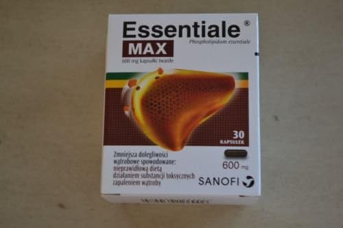 Original Essentiale Forte MAX 30 CAPS - Double Strength 600 mg for Liver