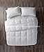 LUXURIOUS KING Size White Goose Down Alternative Comforter Duvet Insert 750 Fill Power, 60 oz Fill Weight,Plush Siliconized Polyester Fiberfill,Hypoallergenic,Baffle Box design & LIFETIME WARRANTY!