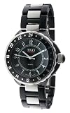 TKO ORLOGI Women's TK570-BK Ceramic-Steel Plastic Case and Bracelet Watch