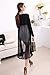 Shawhuaa Womens Chiffon Splice Long Sleeve Lightweight Long Maxi Cardigan Black