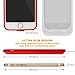 iPhone 6+ Plus/ 6S+ Plus Silicone Battery Case Ultra Slim NOHON 2800mAh Portable Protective Charging Case for Apple iPhone 6+ Plus/ 6S+ Plus 5.5 inch (Red)