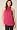Alice + Olivia Berry/Pink Tie Neck Halter Top