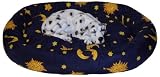 oval dog cushion 31.5'' x 24'' in dark blue sun, stars #2034-4