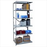 IMAGE OF Hi-Tech Shelving Medium-Duty Open Type Add-on Unit with 6 Shelves Size: 87