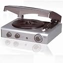 Elta 2954 Plattenspieler mit Radio und Lautsprechern silber