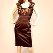 Sexy Elegant Black Cocktail Dress with Bust Design