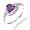 7MM 1.10CT Amethyst Ring In Sterling Silver In Size 5 (Available In Sizes 5-9)