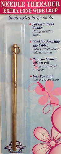 Tool Tron Tooltron Needle Threader with Extra Long Wire Loop-