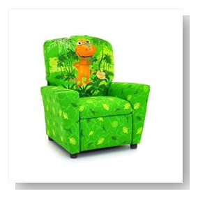 Jim Henson Dinosaur Train Buddy Cup Holder Kid's Recliner in Green