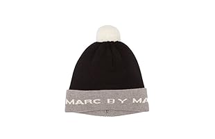Marc by Marc Jacobs Gorro Lana Logo Ski (Negro / Gris / Blanco)