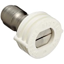 Dixon MSP440 Quick-Connect Brass Spray Nozzle, 1/4" Straight Plug, White